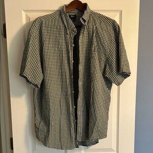 Bass Men's Checkered Green Shirt